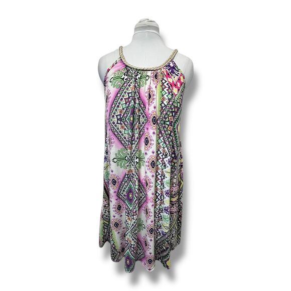 Shoreline Other - Shoreline Women’s Braided Cord Halter Swing Midi Dress Coverup, size L/XL